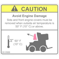 Decal, Caution Air Temp