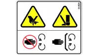 00.0624 Decal, Cutting Hazard Hands and Feet
