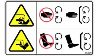 00.0628 Decal, Cutting Hazard Mower Blade