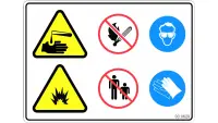 00.0629 Decal, Battery Hazard