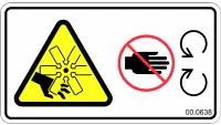 00.0638 Decal, Fan Blade Hazard