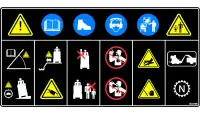 00.0708 Decal, Warning Operator Safety