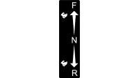 00.0710 Decal, Control Lever