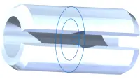 Roll Pin, 1/4 x 1/2, Zinc