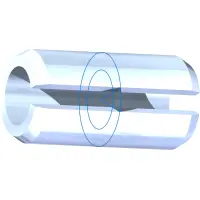 Roll Pin, 1/4 x 1/2, Zinc